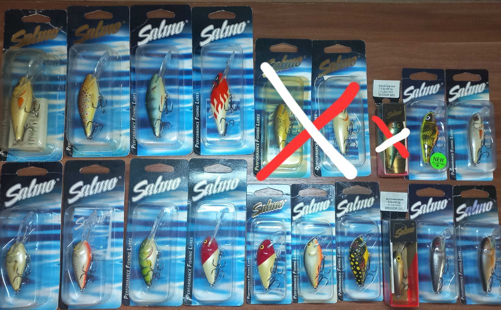Woblery Salmo Executor Minnow Butcher Frisky Hornet inne