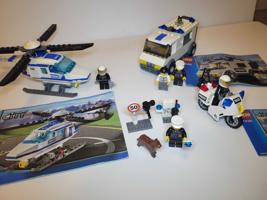 Pakiet Policja Lego City 7741, 7245, 7235, 5612-1