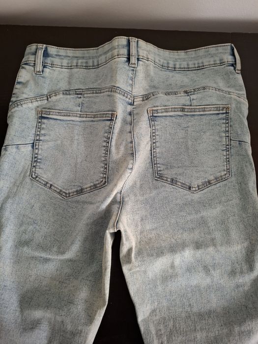 Spodnie damskie jasne jeansy rozm.42
