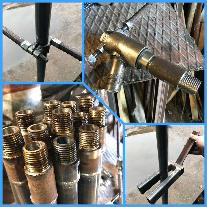 Бур комплект бурения абиссинских скважина 12 м штанги насос вода дача