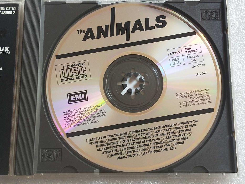 The Animals - The Singles Plus - CD 1987 r. 1Press EMI UK