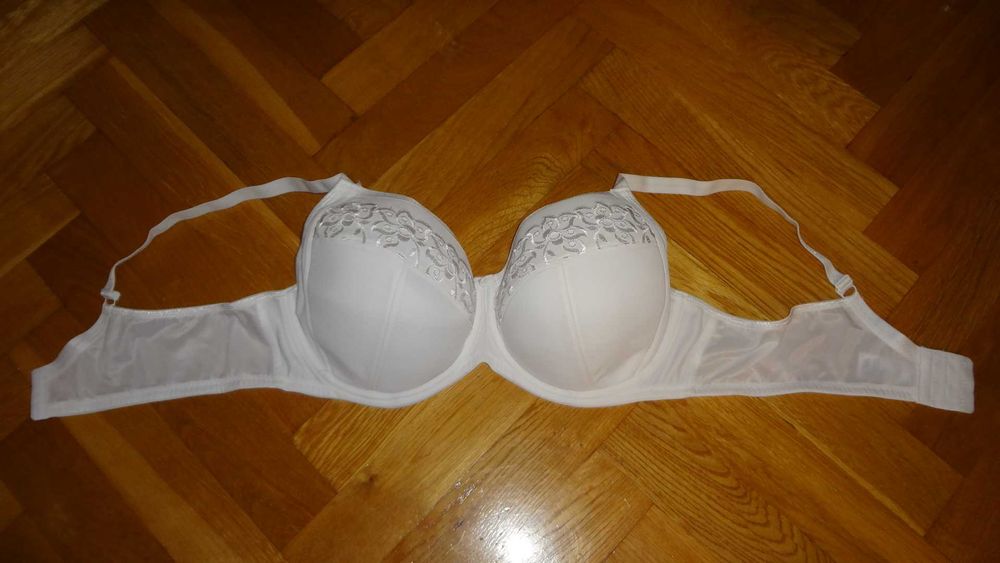 Biustonosz Pretty Secrets Rose 100E, nowy, biały,śliczny