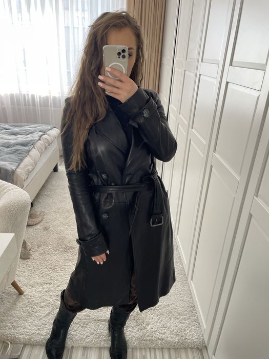 Płaszcz skórzany Self Love s/36 skóra naturalna selflove