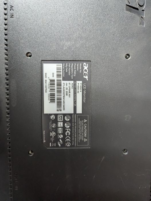 Монітор Acer p193w