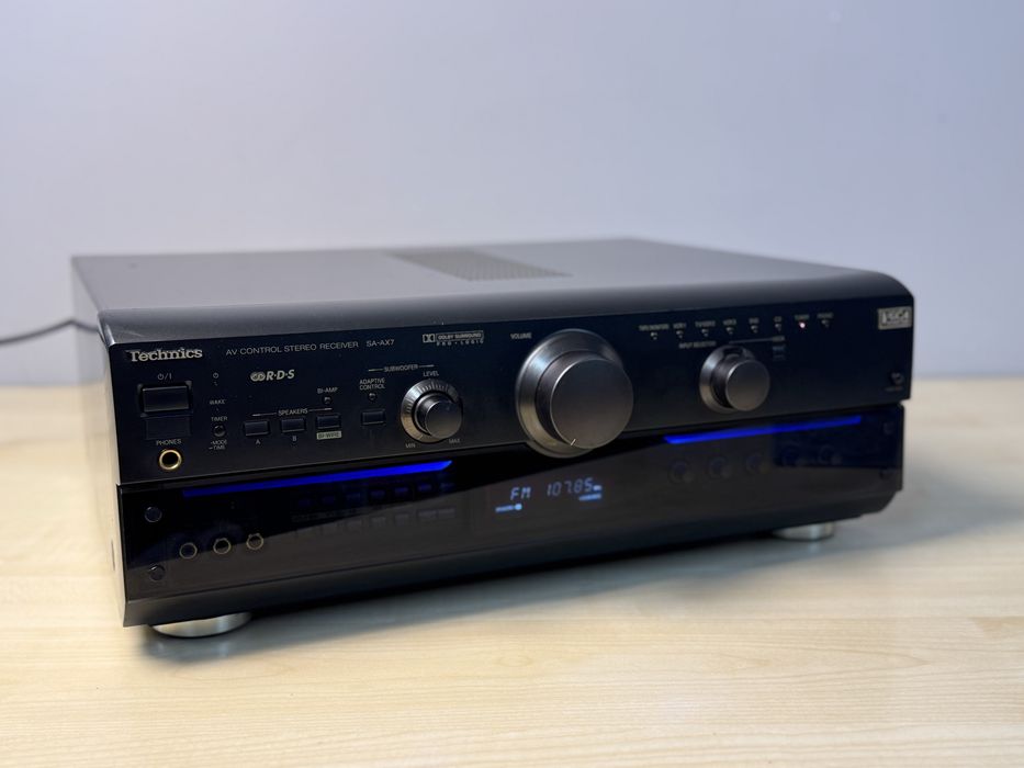Amplituner Technics SA-AX7 - mocny wzmacniacz Hi-Fi, RDS Dolby, klasyk