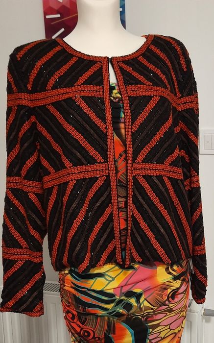 Marccain bolero z cekinów rozmiar L/XL sztos!