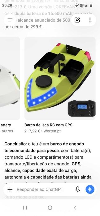 Barco pesca 217€. Oportunidade