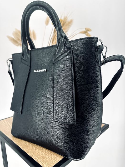 Nowa torebka damska a4 shopperka kuferek czarna