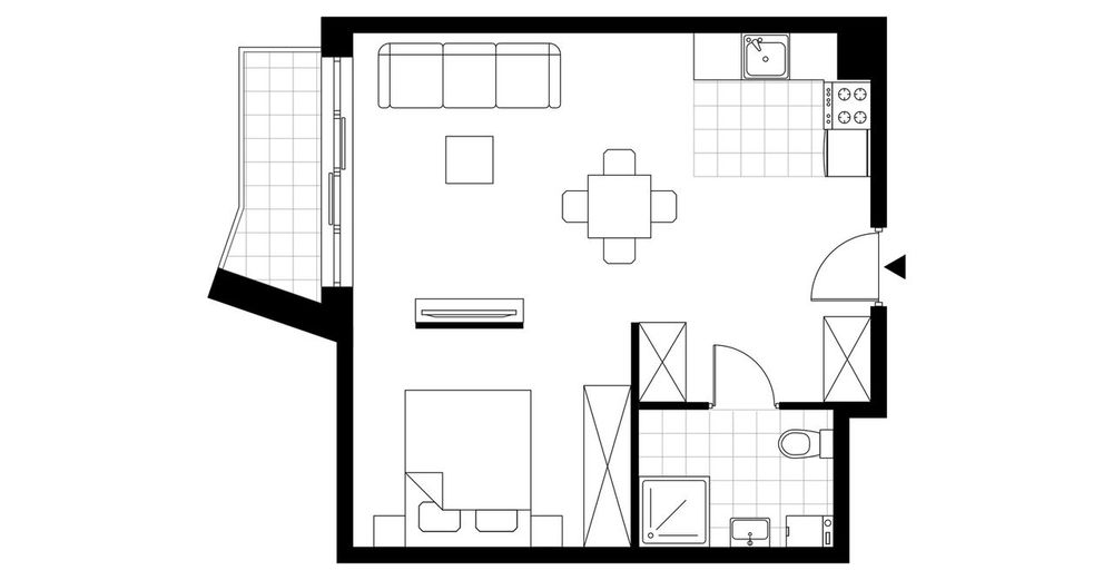 1-pokojowy apartament inwestycyjny 42m2 + balkon