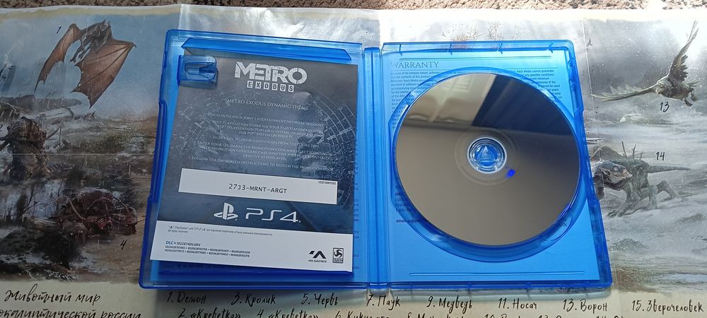 Продам  Metro Exodus  PS 4