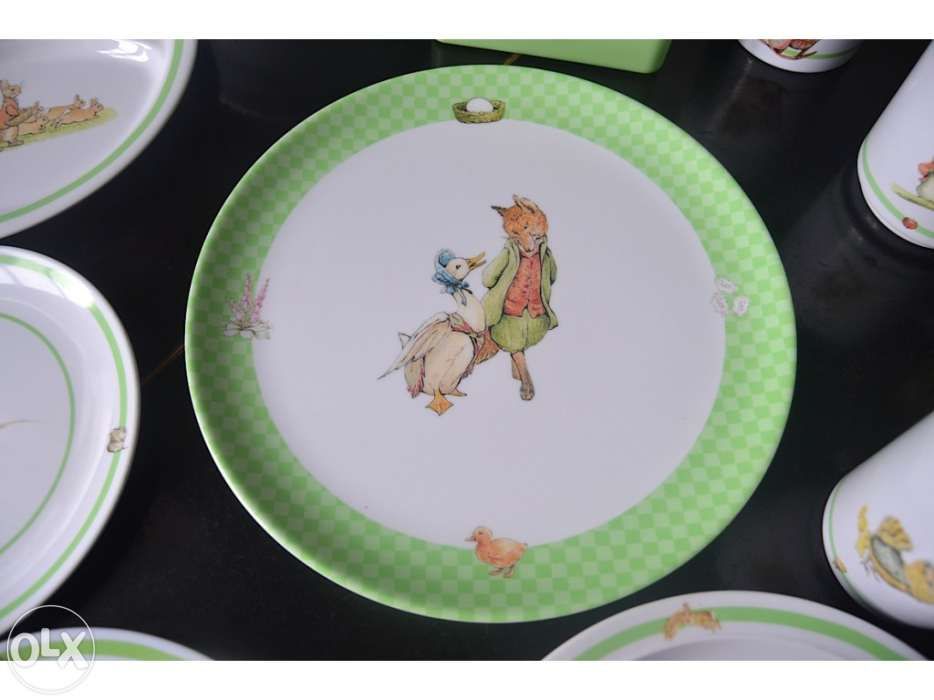 Louça para Pic-nic criança da Beatrix Potter