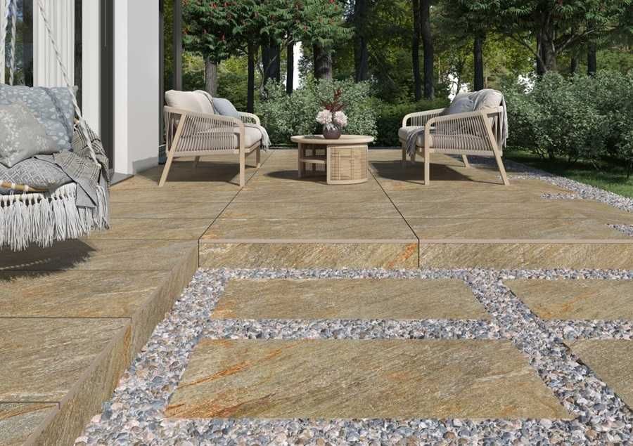 Tanie płyty tarasowe gresowe grubość 2cm CERRAD PIAZZA GREY/ANTRACITE/MULTICOLOR - 3 kolory