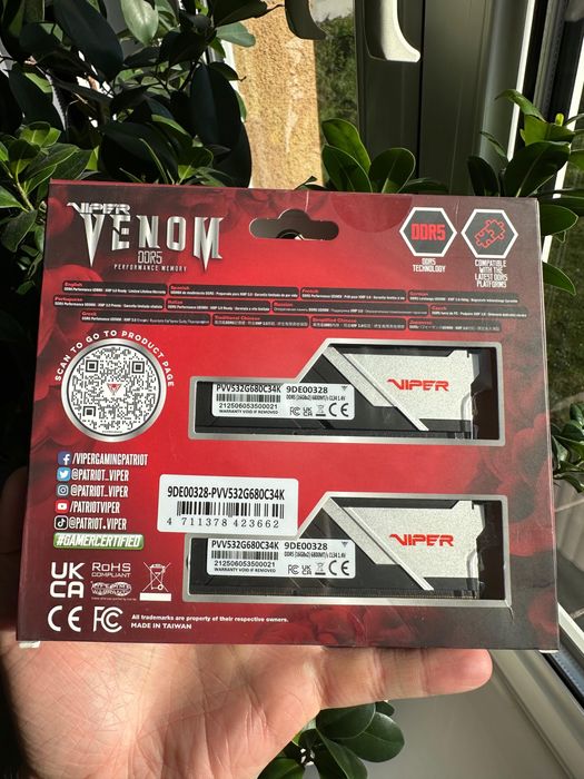 moduł pamięci Patriot Memory Viper Venom 32 GB 2 x 16 GB DDR5 6800