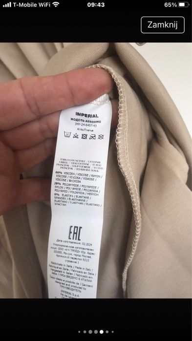 Sukienka dluga Imperial