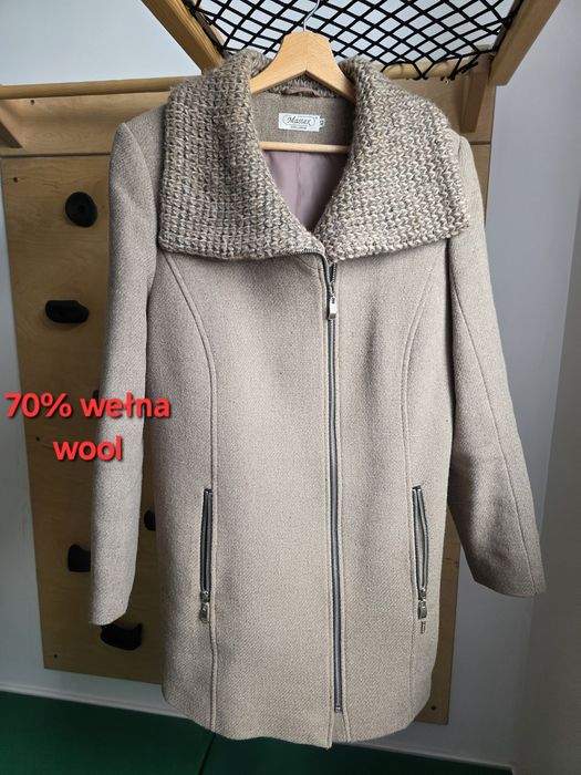 Płaszcz wełniany, Mastex, r. 42