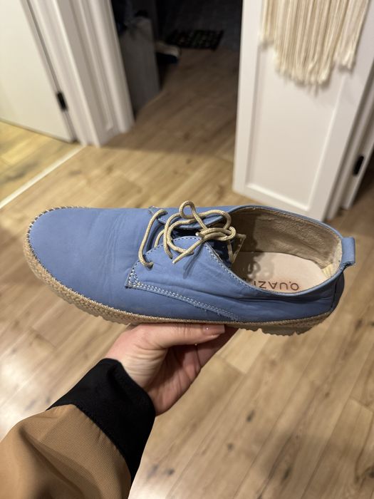 Туфлі мокасини еспадрильї кеди блакитні