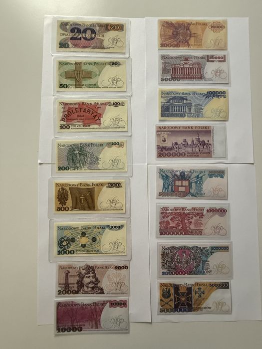 Ekskluzywna kolekcja banknotow PRL