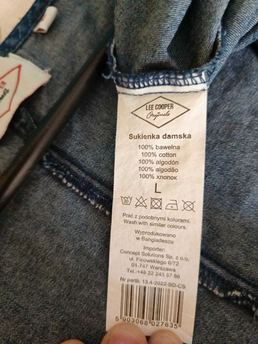 Sukienka Lee Cooper rozm M,nowa