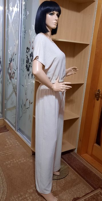 Костюм Shein жатка р. L 40-42 топ блуза брюки палаццо