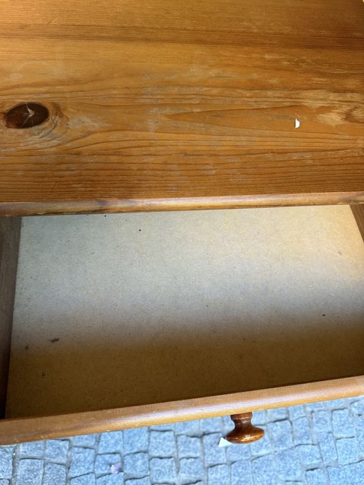 Mesa secretaria pinho p/ computador e gavetas