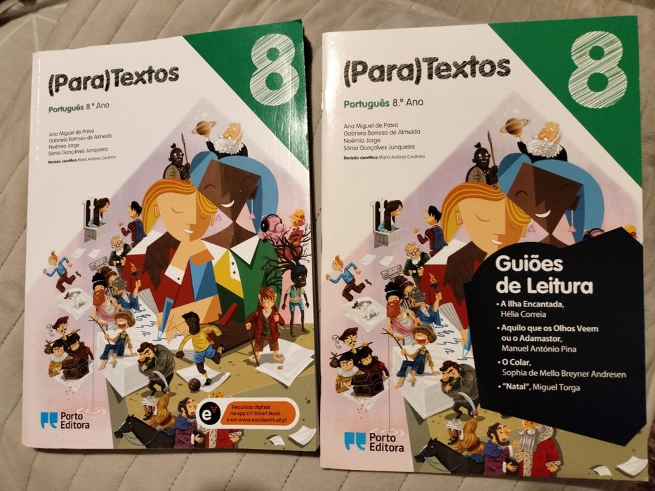 Portuguese and Mathematics Textbooks for 8th Grade