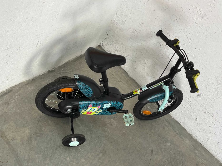 Bicicleta roda 14 ideal 3 - 5 anos com rodinhas