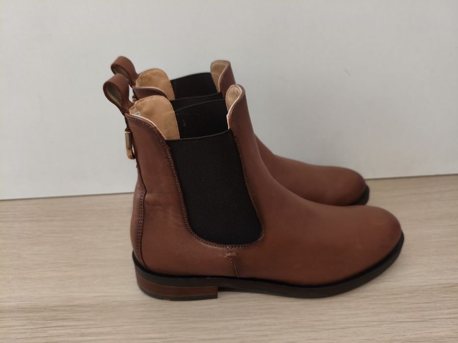 Buty Lloyd botki skórzane damskie brązowe modne 38 24,5cm