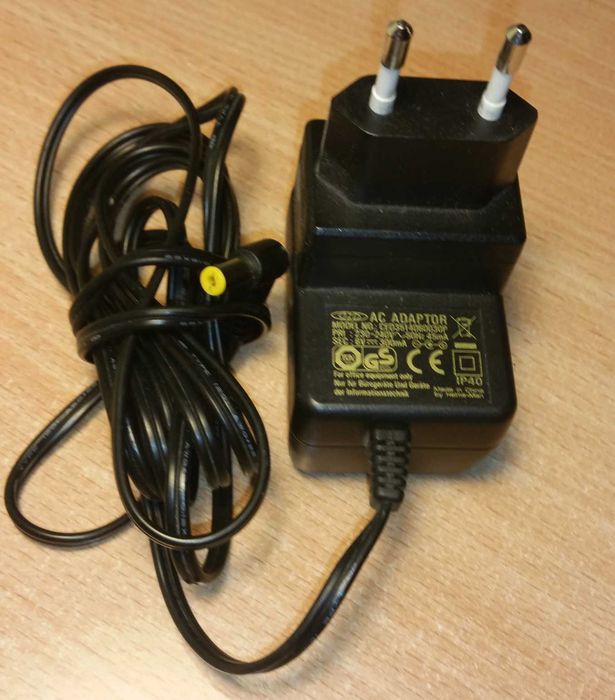 Zasilacz AC ADAPTOR  230-240V 50Hz 45mA 6V 300mA