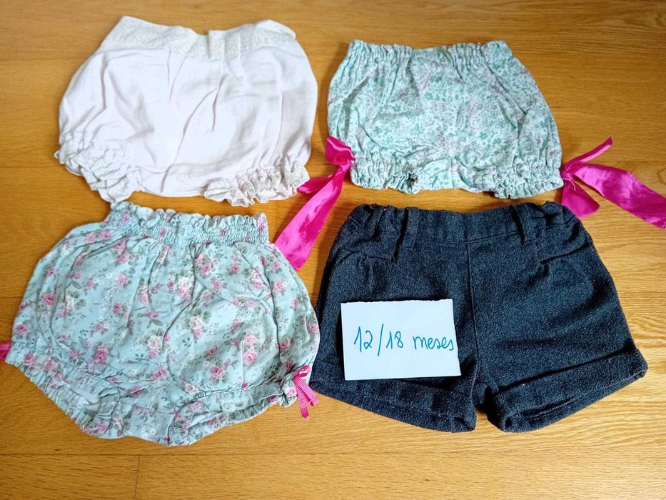 Lote de roupa menina - 1/2 anos