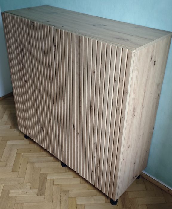 Lenart Komoda imitacja surowego drewna otwierana