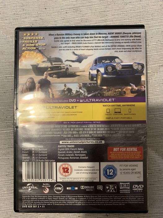 Filme DVD Velocidade Furiosa 6