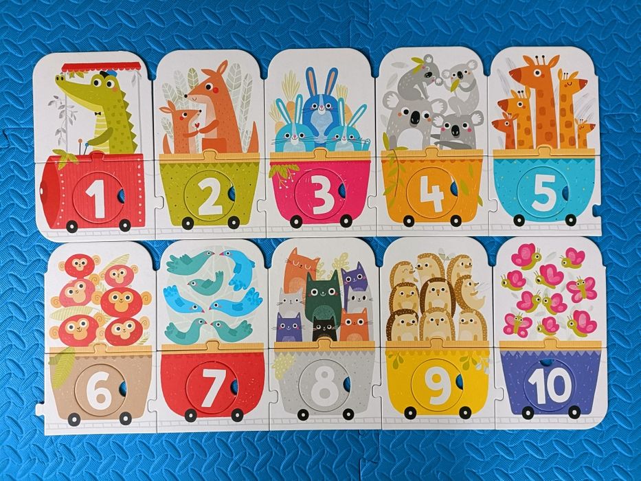 Puzzle z dziurką "Pociąg do liczenia"