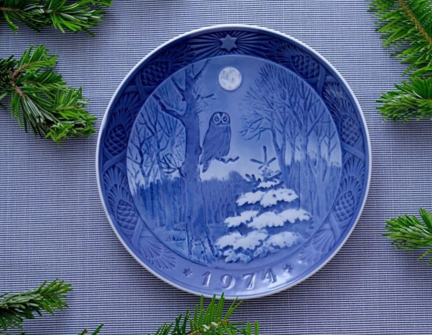 Duński talerze dekoracyjne kolekcjonerske