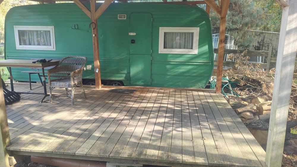 Domek letniskowy/ Przyczepa Kempingowa z tarasem !
