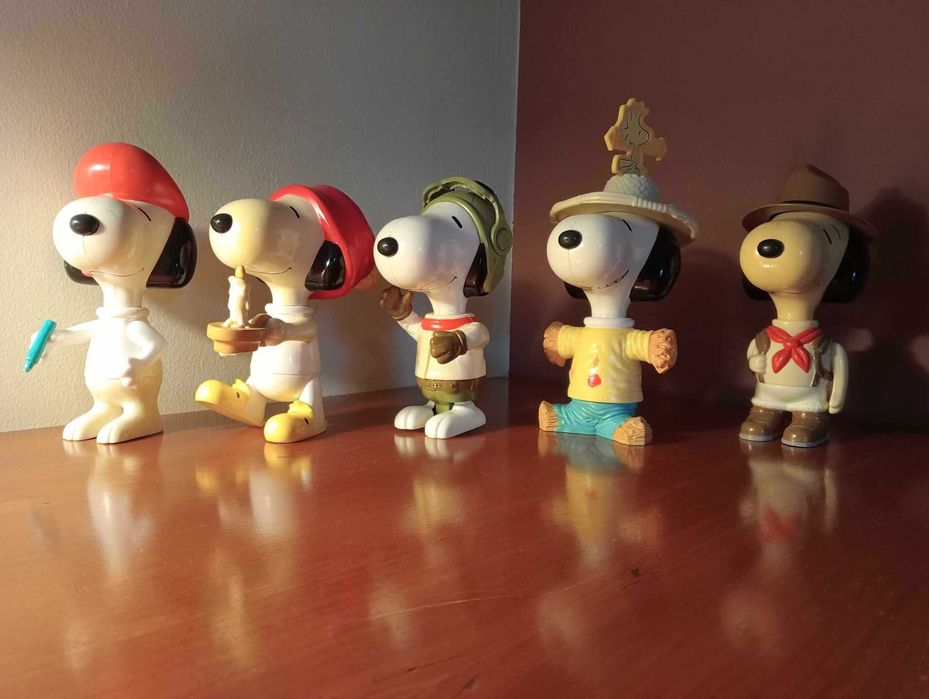 CLSPY_001 | 5 Figuras da Coleção Snoopy da Mc Donald's | 2000
