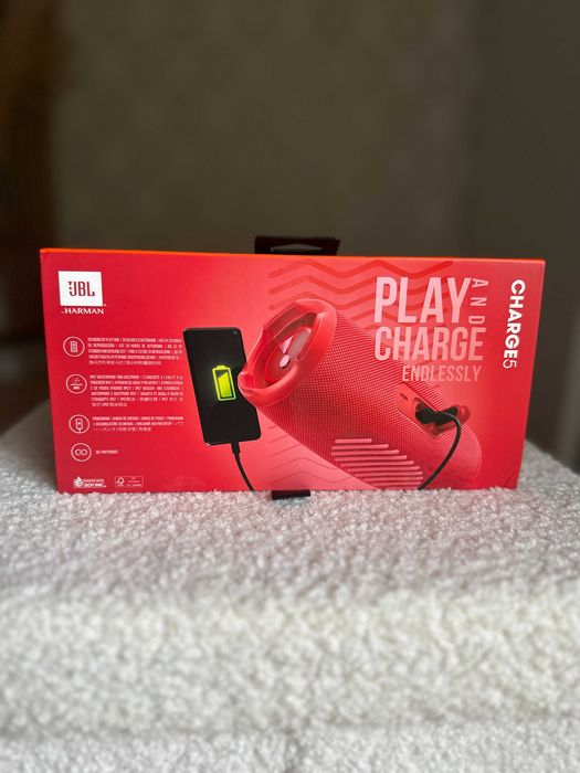 Głośnik mobilny JBL Charge 5 Czerwony nowy oryginalnie zapakowany
