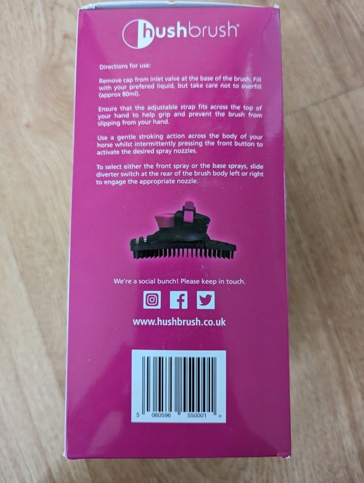 Щітка Hushbrush масажна зручна миюча для догляду гриви хвоста коня  ло