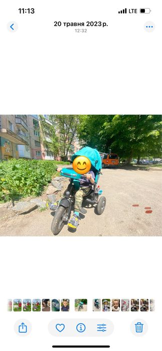 Триколісний ВЕЛОСИПЕД з батьківською ручкою