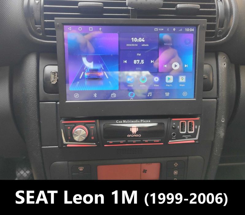 (NOVO) Rádio 1DIN Android 7" Retrátil [4+32GB] • GPS Bluetooth Câmera