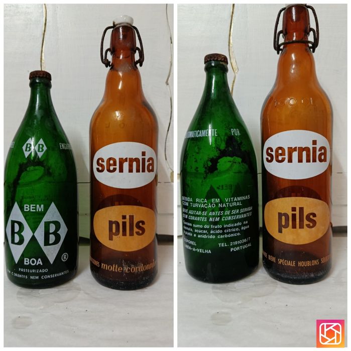 Garrafas pirogravadas vintage