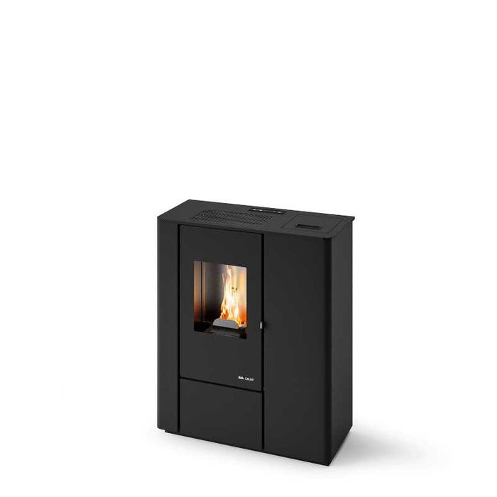 PIEC NA PELLET Eva Calor Vale 7 kW | z nadmuchem | czarny