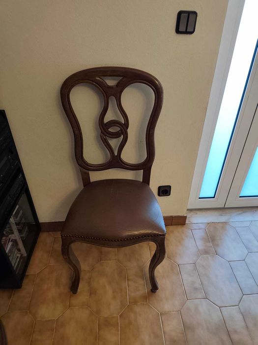 Mobilia de sala em castanho maciço!