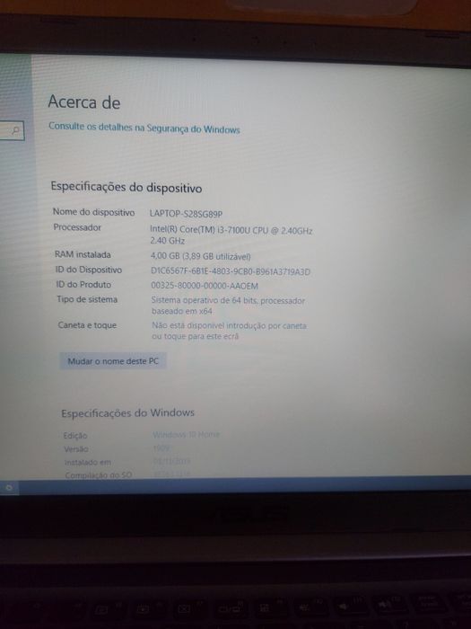 Portatil Asus i3-7100U