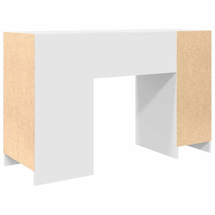 Vidaxl Biurko Białe 120X42X76 Cm Drewno Klejone