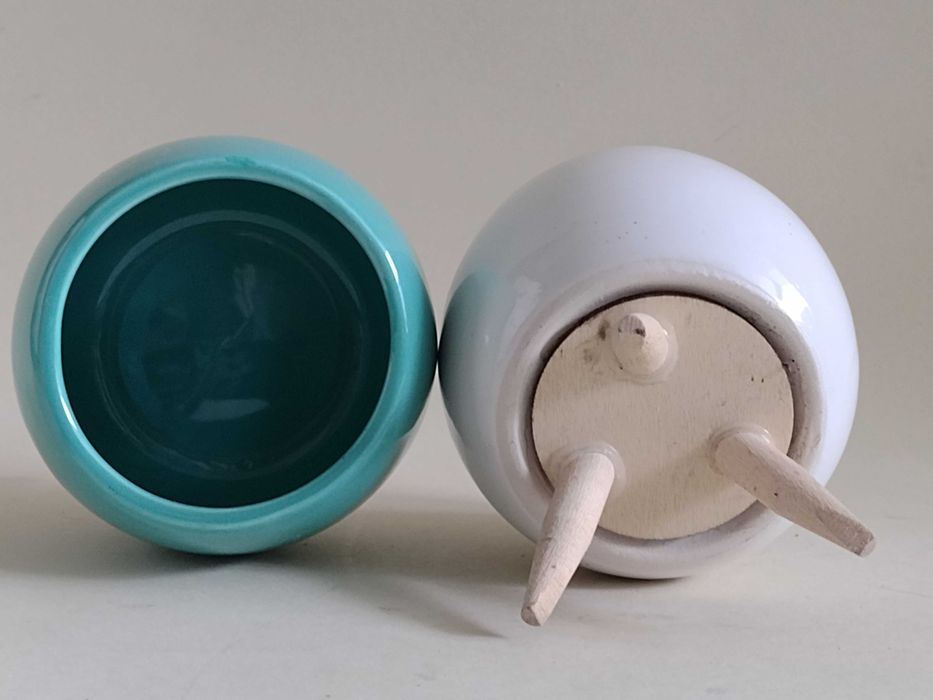 Świeczniki ceramiczne - para