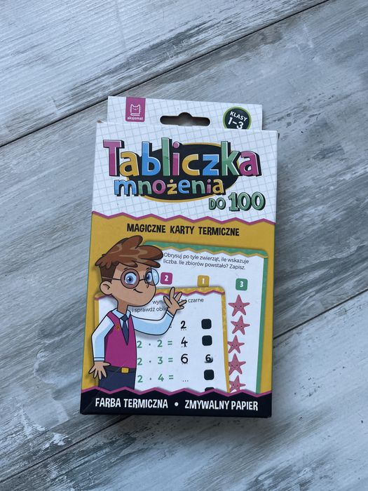 Karty do nauki tabliczki mnozenia.