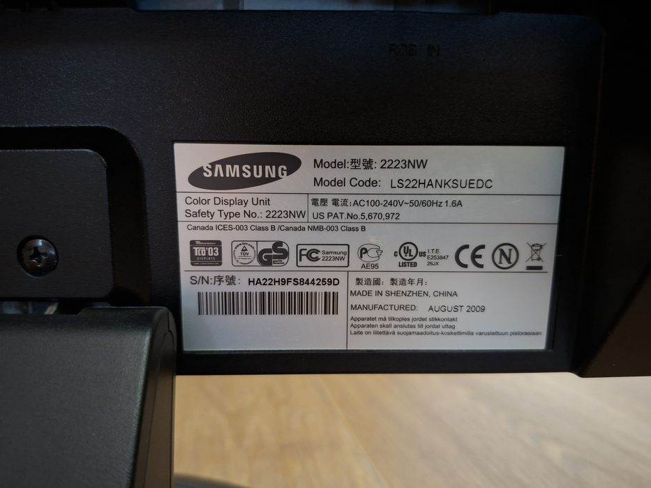 Монітор Samsung 2223NW