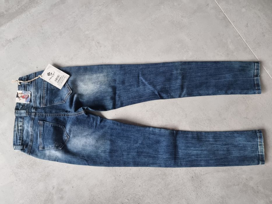 Jeans przetarcia wiosna hit XXL