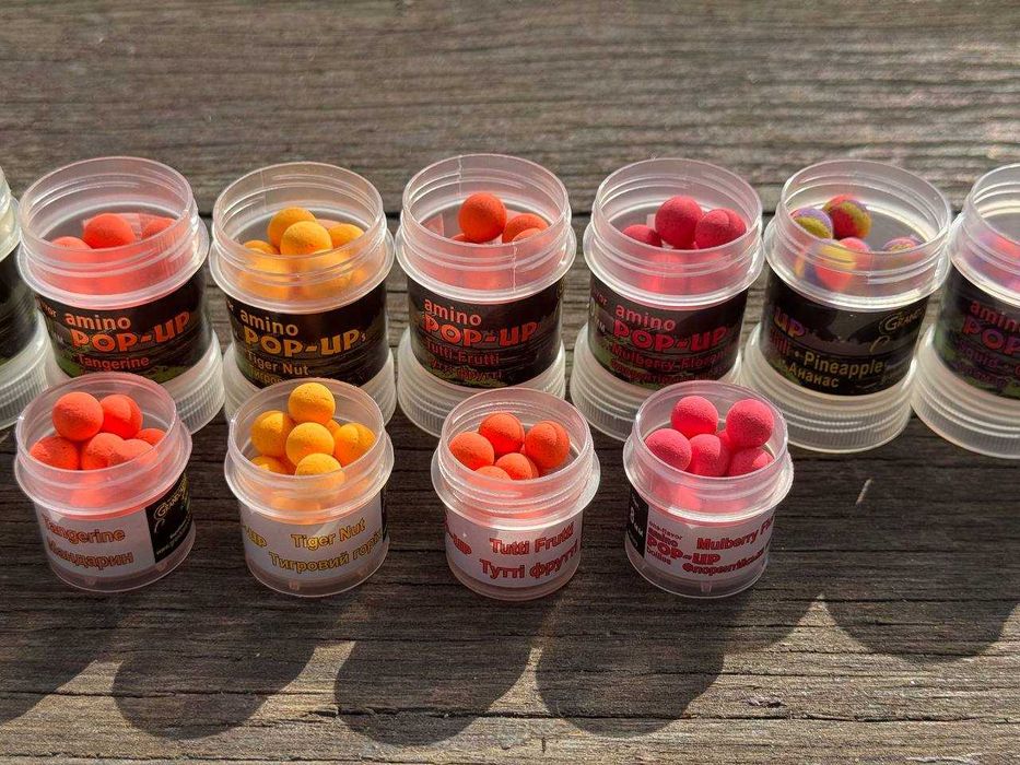 Рибацькі аміно поп-ап 8-10мм Amino POP-UPsflavor  Ø8-10 мм -15шт банк