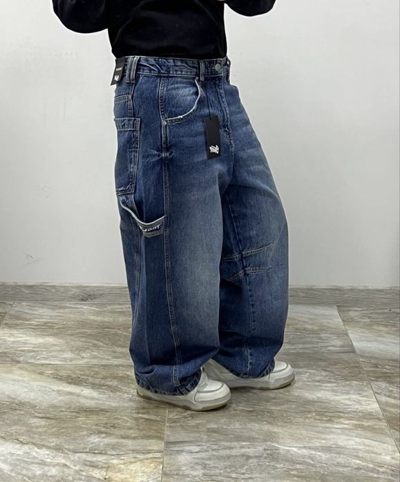 Нові широкі реп джинси BAGGY rap jeans широкие джинсы fubu ecko jaded
